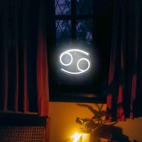 Bernicekelly The Zodiac Horoscope Neon Sign Cancer Led Neon Signs For Wall Decor Astrology Zodiac Horoscope Neon Lights Beauti