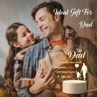 Benecharm Dad Gifts From Daughter, Gifts For Dads Who Have Everything, Dad Birthday Gifts, Best Dad Ever Gifts Engraved Night Light, Fathers Day, Thanksgiving, Christmas Gifts For Dad From Daughter