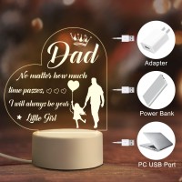 Benecharm Dad Gifts From Daughter, Gifts For Dads Who Have Everything, Dad Birthday Gifts, Best Dad Ever Gifts Engraved Night Light, Fathers Day, Thanksgiving, Christmas Gifts For Dad From Daughter