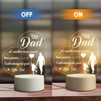 Benecharm Dad Gifts From Daughter, Gifts For Dads Who Have Everything, Dad Birthday Gifts, Best Dad Ever Gifts Engraved Night Light, Fathers Day, Thanksgiving, Christmas Gifts For Dad From Daughter