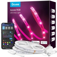 Govee 100Ft Smart Led Strip Lights, Wifi Rgb Led Lights Work With Alexa And Google Assistant, Color Changing Light Strip With Music Sync, App Controlled Led Lights For Bedroom, Party, Living Room