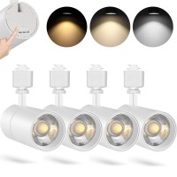 Vanoopee 3Color 20W H Track Lighting Heads Dimmable No Flicker Bright Led Track Lighting Fixtures For Accent Task Retail Kitche