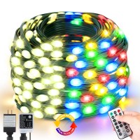 Tcamp 105Ft 300 Led Christmas Lights Outdoor Indoor, Warm White Multicolor Color Changing Christmas Tree Lights With Remote Memory Timer, 11 Modes Fairy Lights For Christmas Bedroom Holiday Decor