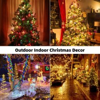 Tcamp Color Changing Christmas Tree Lights Outdoor Indoor 800 Led 262Ft Warm White Multicolor Christmas String Lights 11 Modes