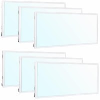 Weize 6 Pack 2X2 Ft Led Flat Panel Troffer Light 304050W Cct Selectable 4000K5000K6500K Recessed Backlit Drop Ceiling Lig