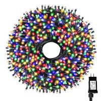 Tcamp 262Ft 800Led Multicolor Christmas Tree Lights Outdoor Indoor Decorations Led Christmas String Lights With Memory Timer Fu