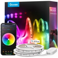 Govee 100Ft Rgbic Led Strip Lights, Smart Led Lights Work With Alexa And Google Assistant, App Control Segmented Diy Multiple Colors, Color Changing Lights Music Sync, Wifi Led Light Strip For Bedroom