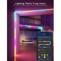 Govee 100Ft Rgbic Led Strip Lights, Smart Led Lights Work With Alexa And Google Assistant, App Control Segmented Diy Multiple Colors, Color Changing Lights Music Sync, Wifi Led Light Strip For Bedroom