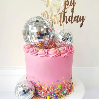 Newmemo 11Pcs Disco Ball Cake Decoration Mirror Cake Topper 70S Disco Disco Ball Table Decorations Disco Ball Centerpiece Decor