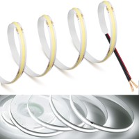 Mdee?Cob Led Strip Lights 6000K Cold White 14.76Ft/4.5M Dc12V Flexible Led Tape Lights Cri 90+ 800Lm/M 320Leds/M For Indoor And Outdoor D