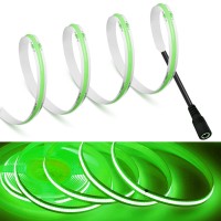 Mdee?Cob Led Strip Lights Green 6.56Ft/2M Dc Powered Dc12V Flexible Led Tape Lights With Dc Connector Cri 90+ 800Lm/M 320Leds/M For Indoor And Outdoor D