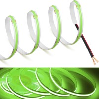 Mdee?Cob Led Strip Lights Green11.48Ft/3.5M 5V Flexible Led Tape Lights Cri 90+ 800Lm/M 320Leds/M For Indoor And Outdoor D�Cor(Green11.48Ft/3.5M)