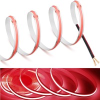 Mdee?Cob Led Strip Lights Red 14.76Ft/4.5M Dc12V Flexible Led Tape Lights Cri 90+ 800Lm/M 320Leds/M For Indoor And Outdoor D�Cor(Red,14.76Ft/4.5M)