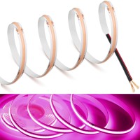 Mdee?Cob Led Strip Lights Pink 4.92Ft/1.5M Dc12V Flexible Led Tape Lights Cri 90+ 800Lm/M 320Leds/M For Indoor And Outdoor D�Cor(Pink4.92Ft/1.5M)