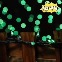 Lamphome St Patricks Day Mini String Lights Superbright Extendable Green Christmas Lights Decoration 100Lights 196Ft Ul Cer