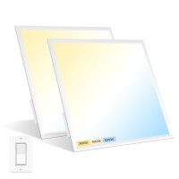 Aphyni 2X2 Led Flat Panel Light 40W 4400Lm 3000K4000K5000K 3 Color Temperature 2X2 Led Light Drop Ceiling Triac Dimming 120V