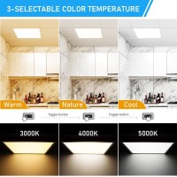 Aphyni 2X2 Led Flat Panel Light 40W 4400Lm 3000K4000K5000K 3 Color Temperature 2X2 Led Light Drop Ceiling Triac Dimming 120V