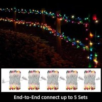 Lamphome Christmas String Light 100 Count Incandescent Mini String Light For Indoor Outdoor Use White Wiremulticolor