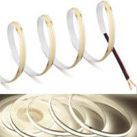 Mdee?Cob Led Strip Lights 4000K Nature White 14.76Ft/4.5M Dc12V Flexible Led Tape Lights Cri 90+ 800Lm/M 320Leds/M For Indoor And Outdoor D�Cor(4000K Nature White14.76Ft/4.5M)