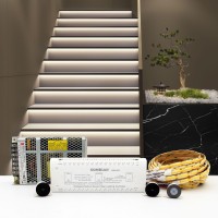 Komigan Intelligent Motion Sensor Led Stair Lighting Kit Kmg3233 40 Inches Long Cuttable Led Strip Light For Indoor Led Stair