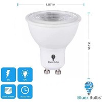 4 Pack Bluex Led Gu10 Green Light Bulb - 6W (50Watt Equivalent) - 120V Blue Led Green Bulb, Party Decoration, Porch, Home, Holiday Lighting, Decorative Illumination Led Bulb (Green)