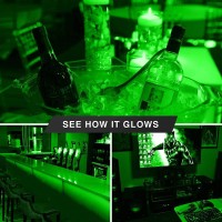 4 Pack Bluex Led Gu10 Green Light Bulb - 6W (50Watt Equivalent) - 120V Blue Led Green Bulb, Party Decoration, Porch, Home, Holiday Lighting, Decorative Illumination Led Bulb (Green)