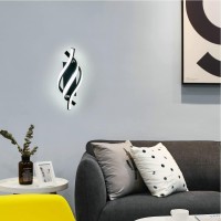 Modern Led Wall Sconce Lighting Indoor Vertical Decorative Wall Lamp Aluminum Fixtures Led Acrylic Wall Light For Bedroom Living Room Hallway Aisle Balcony, Cool White, 6000K ( Color : Black )