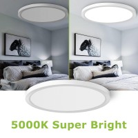 Inshareplus 15.7Inch Led Flush Mount Ceiling Light Fixture, 32W [320W Equiv] Daylight 5000K Thin Flat Modern Ceiling Lights Fixture, Super Bright Ceiling Lamp For Bedroom, Living Room, Office