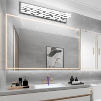 Ralbay Modern Led Bathroom Vanity Lights 4 Lights Up And Down Modern Chrome Bathoom Wall Lighting Over Mirror Rotatable Acrylic