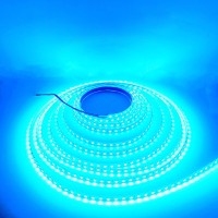 Suyooulin Led Strip Lights, Smd 2835 Led Strip, Dc12V 1200Leds 16.4Ft 26000Lm High Density Led Light Strips Non-Waterproof Ip21, 3 Times Brightness Than Smd3528 Led Strip, Ice Blue