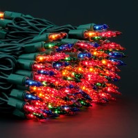 Yuletime 200 Multicolor Christmas Lights Pack Of 2 Strands Of 21 Ft 100 Count Ul Certified Incandescent Mini String Light Mult