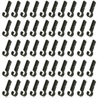 Hyamass 100Pcs Helmet Clips For Headlamp, Headlamp Hook Clip Hardhat Clips (100Pcs)