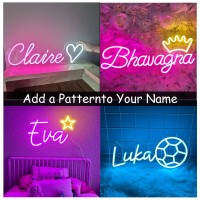 Custom Neon Signs For Wall Decor Large Personalized Led Neon Lights Sign For Bedroom Wedding Birthday Party Neon Sign Customizab