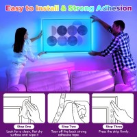 130Ft Led Lights For Bedroom, Lxyoug App Control Music Sync Color Changing,Ultra Long Rgb 5050 Led Strip Lights With 44Keys Ir Remote For Christmas Room Home Decoration