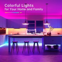 Tjoy 100 Ft Led Strip Lights With 44 Key Remote, Multi-Color Rgb Smd5050 Led Lights, 12 Volt Color Changing Led Light Strip For Bedroom,Room,Tv,Diy Decor(44 Key Remote Control +50 Ft X2+Indoor Only)