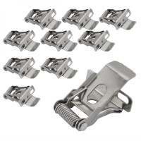 Dghaop 10Pcs Panel Lamp Downlight Universal Lamp Clip 50X22Mm Spring Steel Embedded Lamp Accessories Fixed Spring Clip