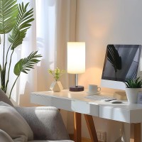 Bedside Lamp Touch Control Table Lamp With Usb C A Charging Port 2Ac Outlet 3 Way Dimmable Bedside Nightstand Lamps With Rou