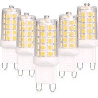 Baoming G9 Led Bulb Dimmable 4W, 40 Watt T4 G9 Halogen Equivalent, 4000K Neutral White, 120V No-Flicker, Chandelier Lighting 450Lm (5 Pack)