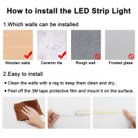 Axmotut Cob Led Strip Light Warm White, High Bright Led Strips With 2400Leds, Rf Remote And Ul Power Supply, 3000K Dimmable Led Lights For Bedroom, Kitchen, Diy Home Decoration