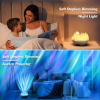 Seianders Northern Lights Aurora Projector, Star Projector For Bedroom, Bluetooth Music Speaker & White Noise Galaxy Light Projector, Led Night Light For Kids Adults, Gaming Room, Ceiling, Room Decor