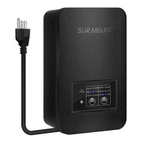 Suraielec 200W Low Voltage Transformer With Photocell Sensor And Timer 120V Ac To 12V15V Ac Multi Tap Outdoor Weatherproof Fo