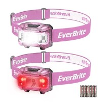 Everbrite Headlamp, 2 Pack Kids Headlamp With Red Light And Memory Function, Head Lamp For Adults And Kids With 5 Modes, Bright Headlamps For Camping, Running, Batteries Included