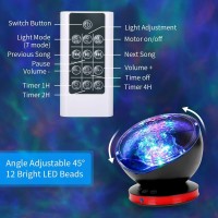 Ocean Wave Projector, Night Light Lamp12 Led Remote Control Timer 8 Colors Changing Led Kids Night Light Projector For Baby Children Adult Bedroom Living Room Decorations