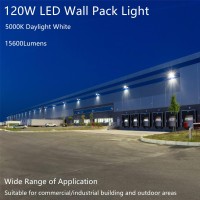 Paktonvo 120W Led Wall Pack Light Dusk To Dawn, 15600Lm 5000K Daylight Commercial Security Lighting,800-1000W Mh Equivalent, 100-277V,Etl Certified Outdoor Led Wall Pack For Parking Lot Doorway House