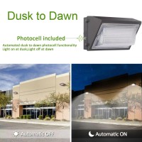 Paktonvo 120W Led Wall Pack Light Dusk To Dawn, 15600Lm 5000K Daylight Commercial Security Lighting,800-1000W Mh Equivalent, 100-277V,Etl Certified Outdoor Led Wall Pack For Parking Lot Doorway House