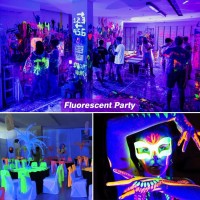 Tigqiang 38W Upgraded Led Black Light, Flood Blacklight Bar With Switch+Plug+5Ft Cord, Light Up 23X23Ft Area, Glow Light Supplies For Halloween Home Wall Valentines Day Decorations Fluorescent Party