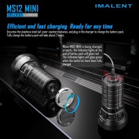 Imalent Ms12 Mini Tactical Flashlight 65000 Lumens, With 12 Cree Xhp 70.2 Leds, Long Beam Distance 1036 Meters, Built-In Cooling Tools