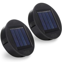 2 Pack Solar Lights Replacement Top Solar Light Parts Led Solar Panel Lantern Lid Lights Outdoor Lantern Solar Replacement Pa