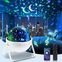 One Fire Kids Night Light Projector 4 In1 Sound Machine Baby Night Lightbluetooth Speaker Star Projector Night Light For Kids