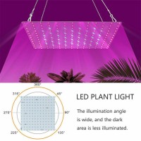 Gigicloud 169 Leds Grow Light, Indoor Plants Growing Light Bulb Full Spectrum Plant Grow Light Energy Saving Growing Lamp For Hydroponic Plant Vegetable